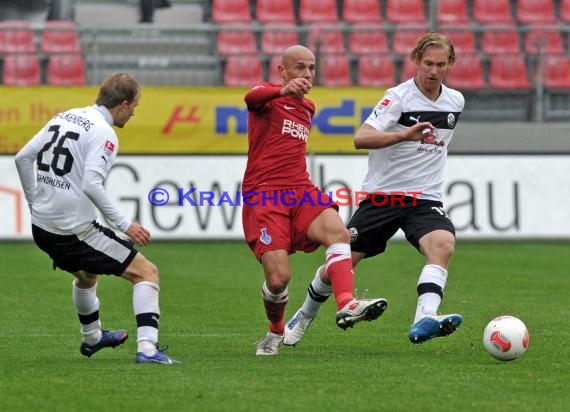 2.Bundesliag SV Sandhausen - MSV Duisburg 27.10.2012 (© Kraichgausport / Loerz)
